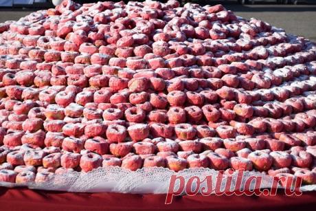 Кондитерская композиция из 22,8 тыс. пончиков в Кузбассе попала в Книгу рекордов России | События