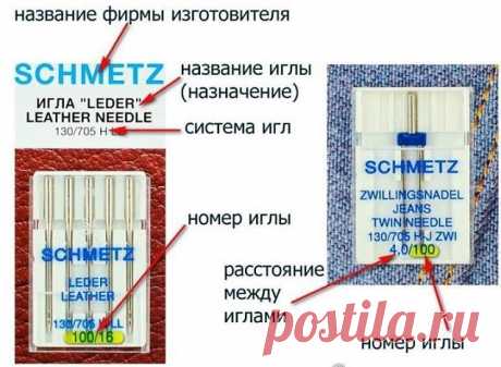 ВИДЫ ШВЕЙНЫХ ИГЛ , НА ЗАМЕТКУ.