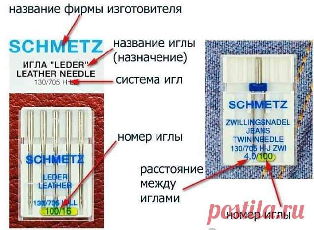ВИДЫ ШВЕЙНЫХ ИГЛ , НА ЗАМЕТКУ.