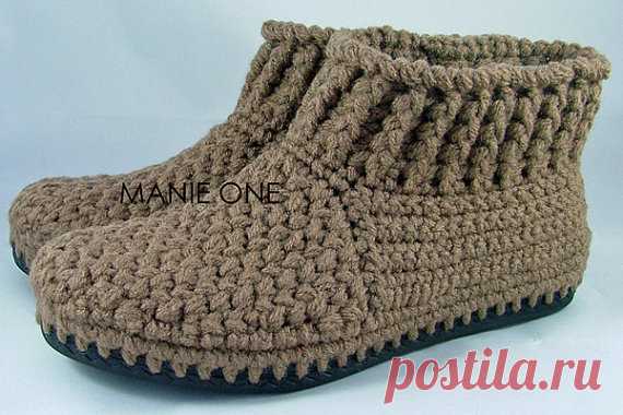 Häkeln Sie Gretel Bootie häkeln Sie Schuhe für innen & von ManieOne