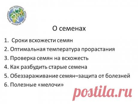 Восстановление старых семян.1