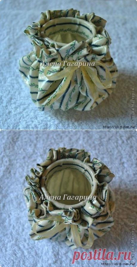 баночка в технике POWERTEX