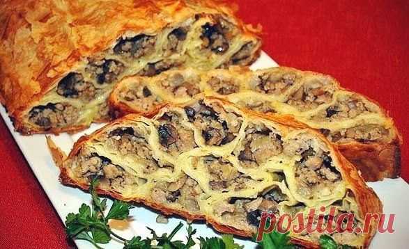 шеф-повар Одноклассники: Пирог с мясом «Монастырская изба»