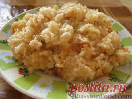 Рецепт: Каша пшеничная с луковой зажаркой на RussianFood.com