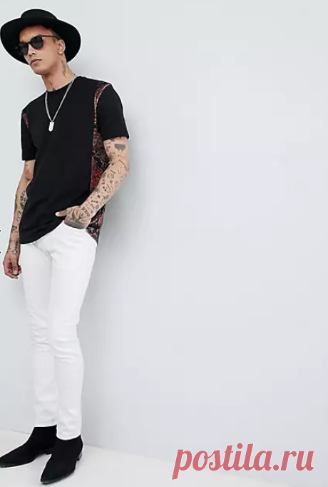 Полугобеленовая футболка ASOS