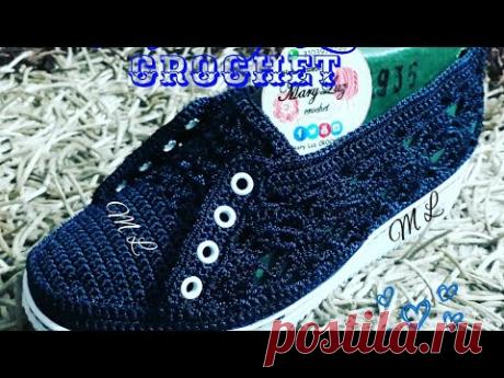 ZAPATO MODELO SILENA TEJIDO EN CROCHET