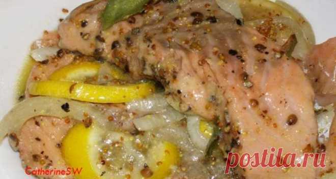 Маринованная семга с лимонным соком, кориандром и перцем (БЕЗ СОЛИ!!!) | Официальный сайт кулинарных рецептов Юлии Высоцкой