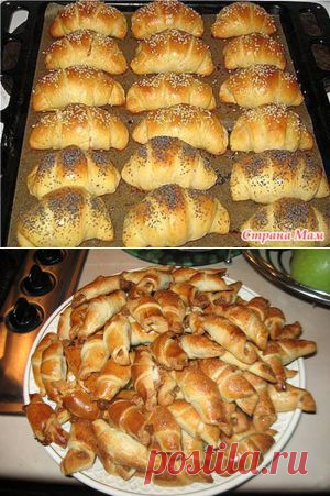 Нежнейшие рогалики на кефире.