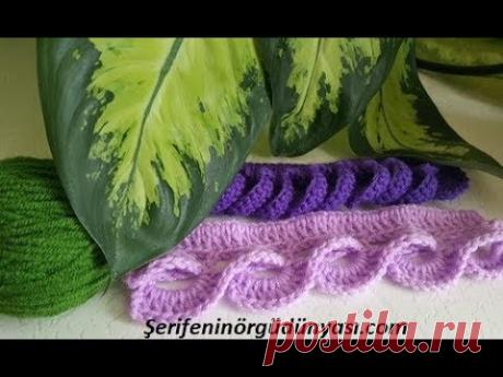 Örgüde Tığ Kenar Modeli 7