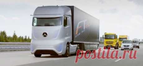 Mercedes-Benz Будущее Грузовик 2025 - маневр - медленное движение автомобиля