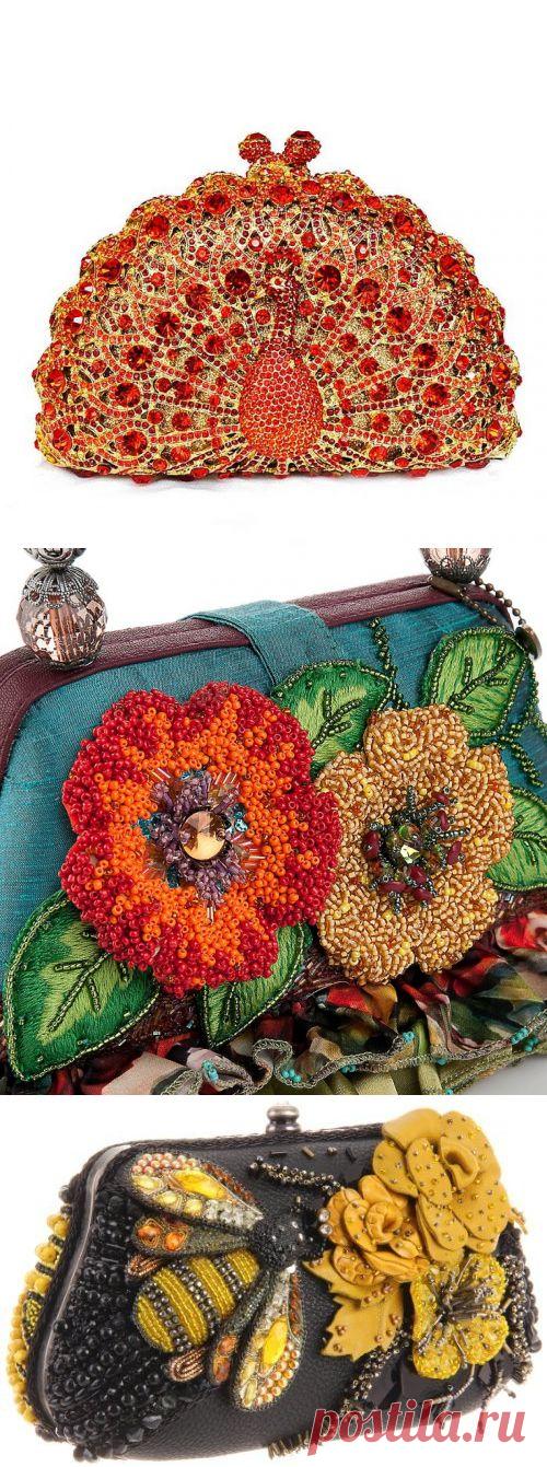 СУМОЧКИ И КЛАТЧИ РУЧНОЙ РАБОТЫ -.