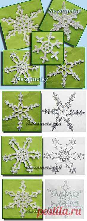 Снежинки вязаные крючком | na-zametky.ru – полезные советы на заметку