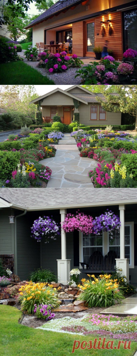 Квітники на дачі. 50 фото райських куточків! | Ідеї декору