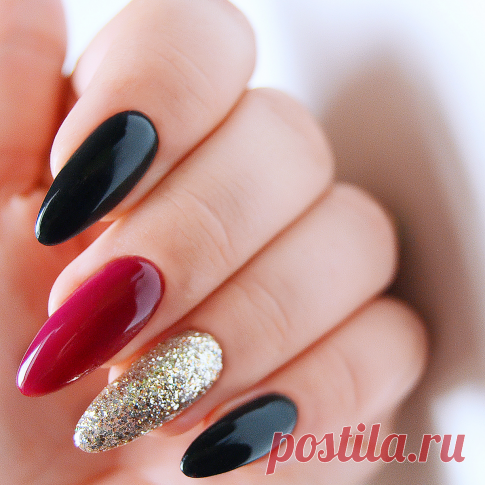 Красный и черный - классика жанра! - маникюр на каждый день - semilac-shop.ru