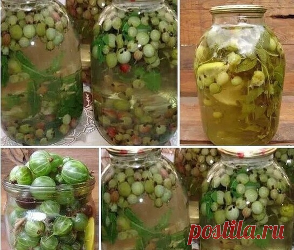 КОМПОТ ИЗ КРЫЖОВНИКА 