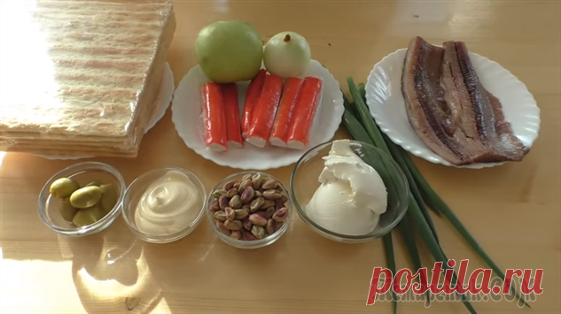 Закусочный торт, который взорвет интернет / Морской Наполеон | Люблю Себя