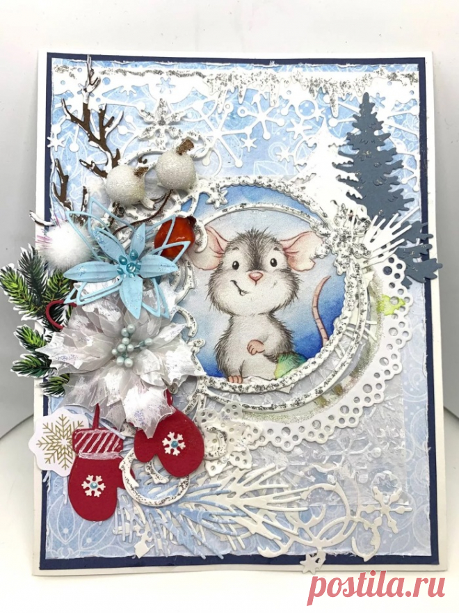 Мастер-класс: как сделать красивую и простую новогоднюю открытку своими руками?