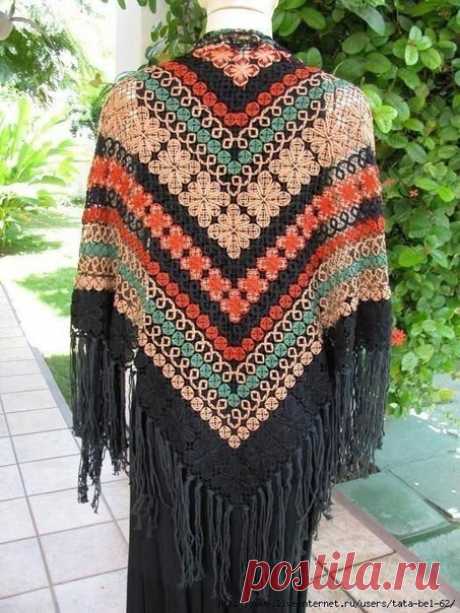 Необычная вышивка по филеечке