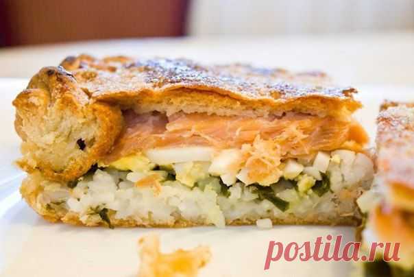 Пирог с рыбой / Вкусные привычки