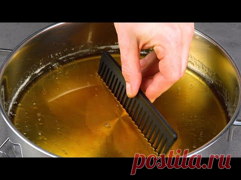 При помощи гребешка и сахара готовим сказочный сладкий декор.