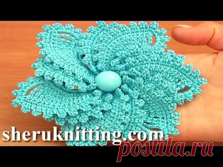 12-Petal Crocheted Spiral Flower Tutorial 69 Flower to Crochet