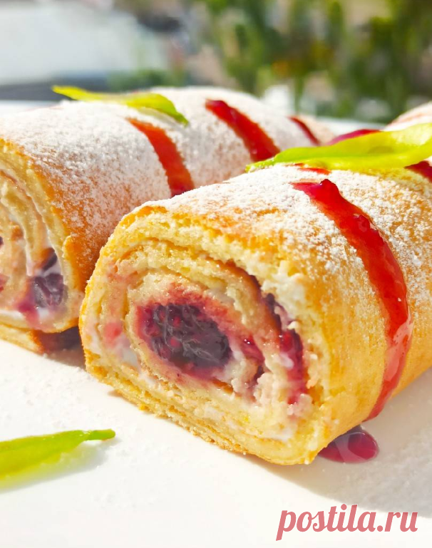 Нежный рулет - 30 мин
4 яйца
100 гр сахара
1 столовая ложка муки
1 столовая ложка кукурузного крахмала
1/2 чайной ложки разрыхлителя
Ванилин
Щепотка соли
Доя начинки:
Пачка мягкого творога
Малиновое варенье