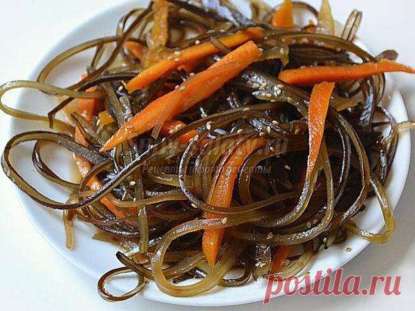 Морская капуста с морковью по-восточному. Рецепт с пошаговыми фото