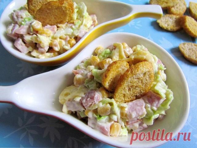 Хрустящий салатик с пекинской капустой. Все, кто пробуют, остаются в восторге!