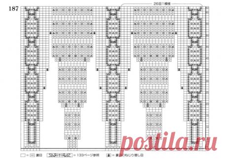 УЗОРЫ С РАСШИРЕНИЕМ ВЯЗАНЫЕ ПО КРУГУ(спицы)