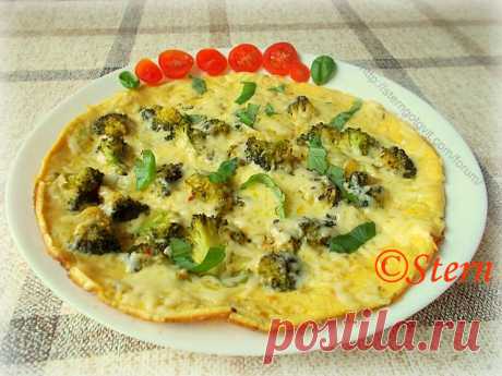 Омлет с брокколи и сыром