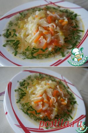 Овощной суп на воде - кулинарный рецепт