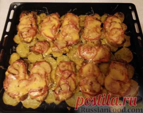 Рецепт: Мясо по-французски с запеченным картофелем на RussianFood.com