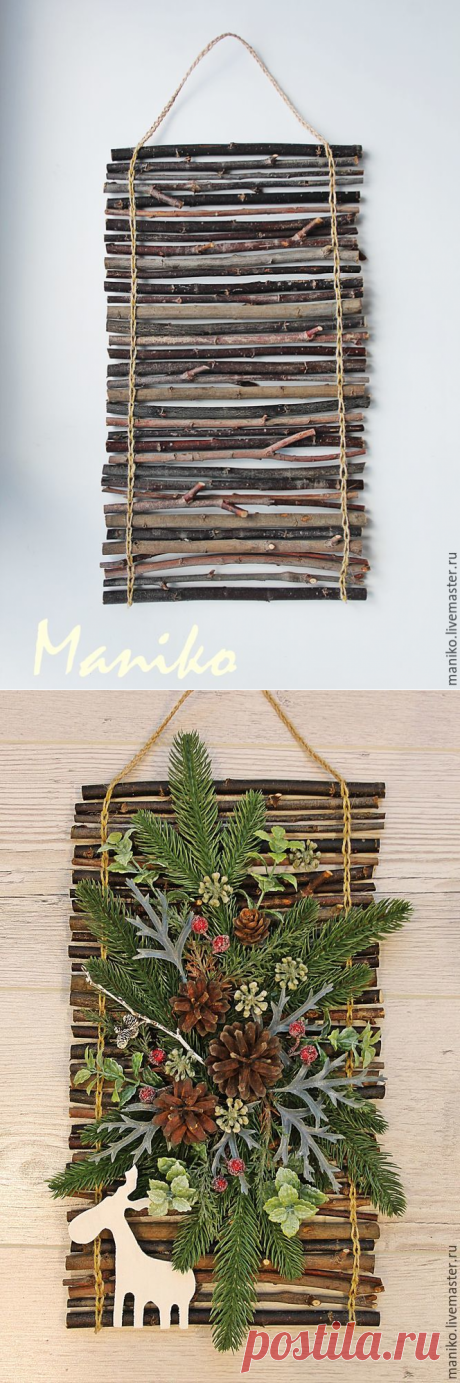 Делаем основу для панно из палочек - Ярмарка Мастеров - ручная работа, handmade