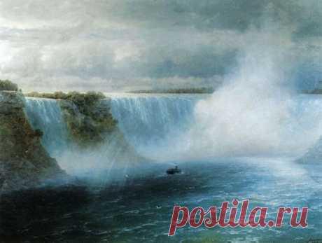 Иван Константинович Айвазовский Ниагарский водопад 1893   |  Pinterest • Всемирный каталог идей