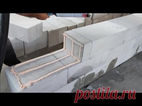 ✅ГАЗОБЛОК НА КЛЕЙ-ПЕНУ. 👍 ДЕРЖАТСЯ КРУТО! ВЫГЛЯДИТ АККУРАТНО! РАБОТА ПРИЯТНАЯ!