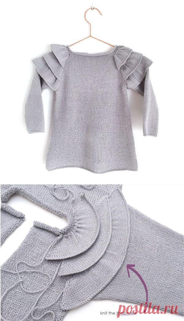Ruffles Baby Sweater [ Knitting Pattern & Tutorial ] FREE | Вязание ...