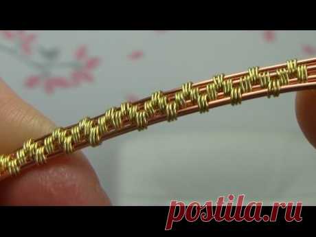 Wire Wrapping/Weaving Style Using 4 Base Wires Tutorial