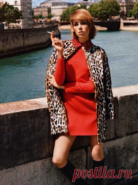 Эди Кэмпбелл (Edie Campbell) в фотосессии Аласдера Маклеллана (Alasdair McLellan) для журнала Vogue Paris (сентябрь 2014)