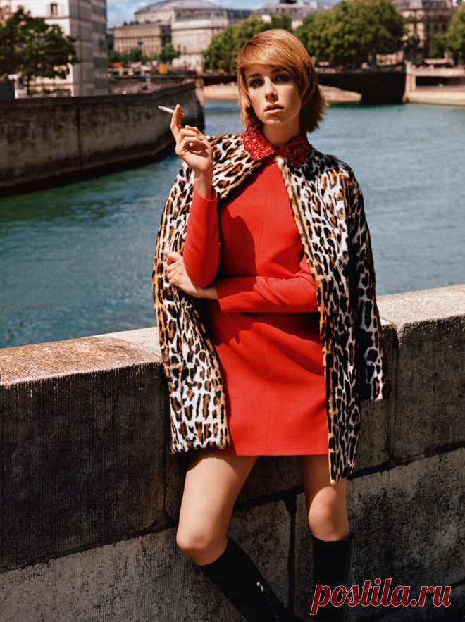 Эди Кэмпбелл (Edie Campbell) в фотосессии Аласдера Маклеллана (Alasdair McLellan) для журнала Vogue Paris (сентябрь 2014)