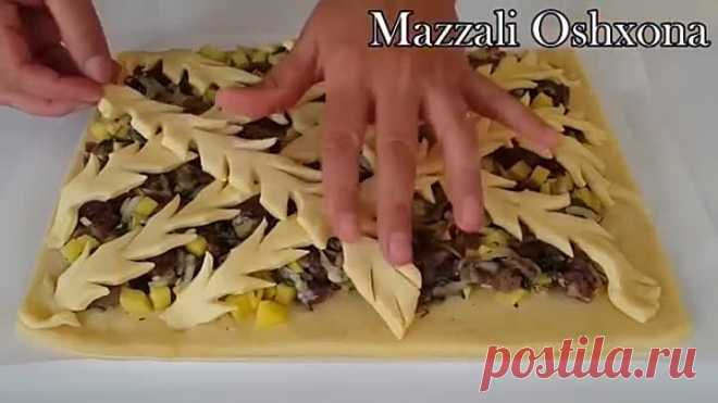 ТОП 4 ПИРОГА С МЯСОМ_ Красивые Песочные пироги _ Вкуснейшие Пироги