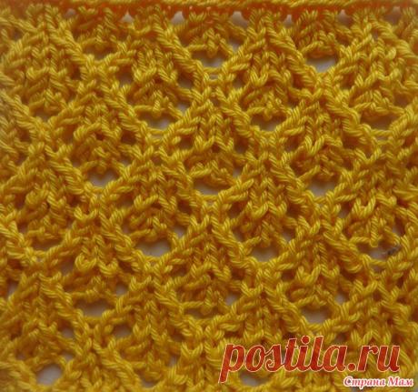 Узор спицами &quot;Нарядный ажур&quot;. Видео мастер-класс