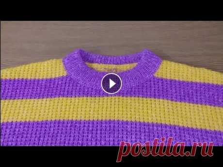 Оформление горловины. #кеттлевка. Существует несколько способов кеттлевки горловины. Я показываю один из них. Классическая кеттлевка # кеттлевкагорловины #обвязкагорловины #оформлениег...