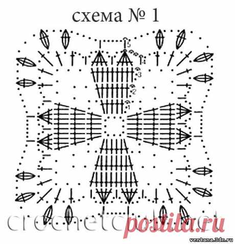 Вязание крючком из квадратов схемы платье - Болеро Вязание крючком и спицами схемы и модели
