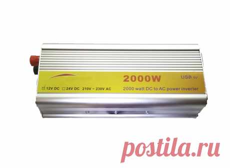 Преобразователь напряжения 12 220 V в авто до 5000 W (автоинвертор) В наличии