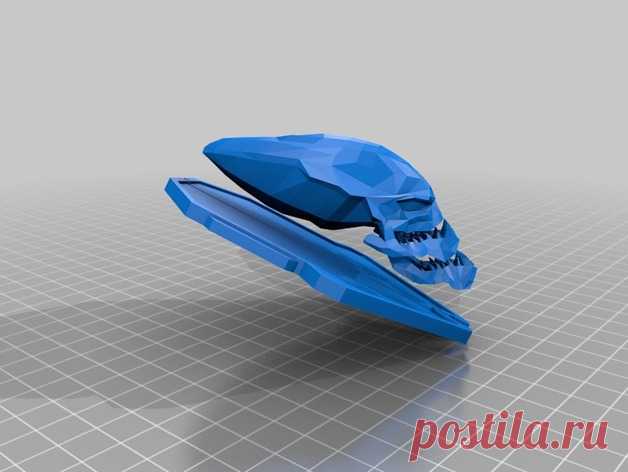 Predator/ Halo Skull Wall Plak? by Jace1969 An old file from my Pepakura making days that I discovered in Pepakura Designer you can export to .OBJ and in 