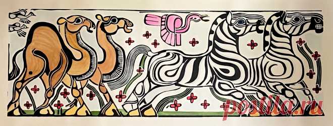Animales Dos por Dos #1 - Camellos y Cebras – Realizaciones: The Walter Anderson Shop