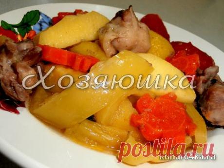 Хозяюшка. Кушать подано! - Курица, тушеная с овощами и сладким перцем