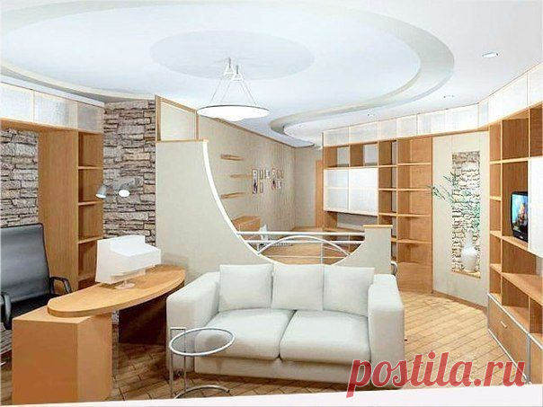 Совмещения зон в однокомнатной квартир