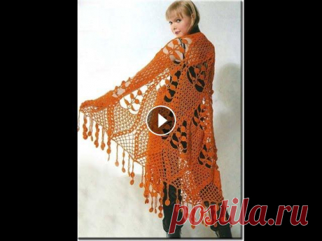 ШАЛЬ КРЮЧКОМ - видео - 2019 / SHAWL CROCHET - Video ШАЛЬ КРЮЧКОМ - видео смотрите на нашем канале. Оригинальные изделия вызовут восторг и массу прекрасных эмоций. Такой атрибут каждая модница может изго...
