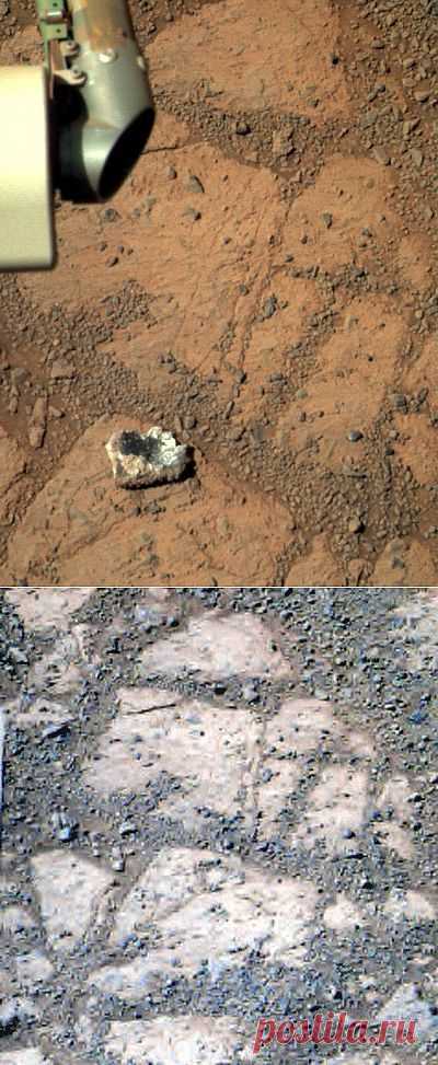К марсоходу Opportunity "приполз" странный камень - 16 Января 2014 - Паранормальные новости- НЛО, чупакабра и другие
